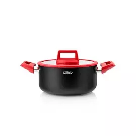 кастрюля с крышкой 2,7л 20*9,5см frontera алюминий с антиприг.покрытием индукция esprado frnt20re101