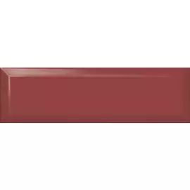 Керамическая плитка 8,5х28,5 Аккорд бордо грань