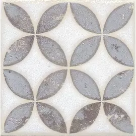 Керамическая вставка 9,9х9,9 Амальфи орнамент коричневый 1