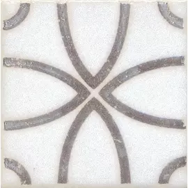 Керамическая вставка 9,9х9,9 Амальфи орнамент коричневый 5