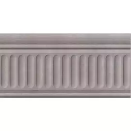 Керамический бордюр 20х9,9 Александрия серый структурированный