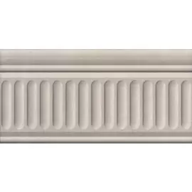 Керамический бордюр 20х9,9 Александрия светлый структурированный