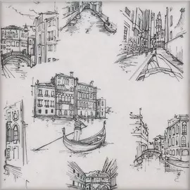 Керамический декор 20х20 Марчиана Venezia 1