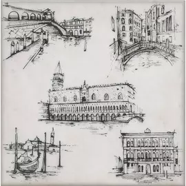 керамический декор 20х20 марчиана venezia 2