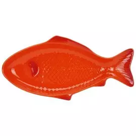 Керамическое блюдо 38*19*4см для запекания рыбы Smakfest