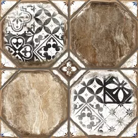 керамогранит брюгге 3д тип 2 черный (узор) 40*40 (1,76м2/84,48м2)