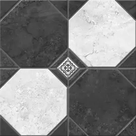 Керамогранит Лимбург 7Д тип 2 черно-белый (микс) 40*40 (1,76м2/84,48м2)