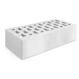 Кирпич лицевой пустотелый 1НФ 150/50 белый 250х120х65