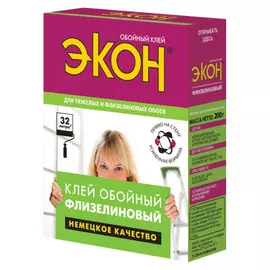 Клей для обоев Экон Флизелиновый 200гр