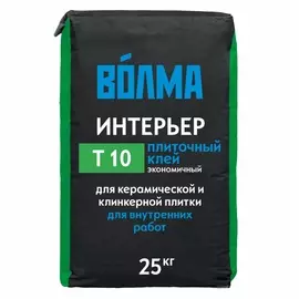 клей для плитки волма интерьер, 25 кг