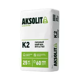 Клей гипсовый для ПГП и ГКЛ 25кг /Аксолит/