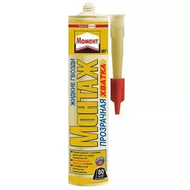 Клей HENKEL Момент-Монтаж 300г прозрачная хватка 293088