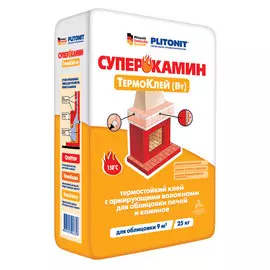 Клей ПЛИТОНИТ термостойкий СуперКамин 25кг