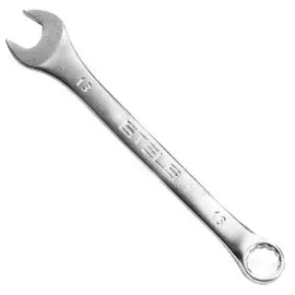 ключ комбинированный 13мм матовый хром stels 15209