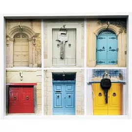 ключница "двери" волшебная страна мдф 008547