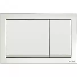 кнопка для смыва cersanit enter, пластиковая, белая