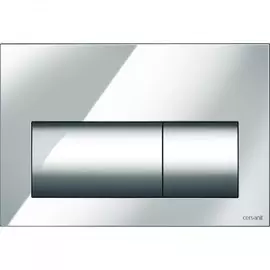 кнопка для смыва cersanit presto, пластиковая, хром