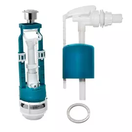 Кнопка смыва 2 режима регулир. малого слива бок.подв. гальв.кнопка ИН