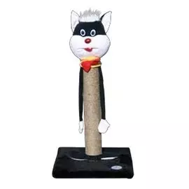 Когтеточка на подставке ЗООНИК Кошка, сизаль /340*340*650/ 22330С