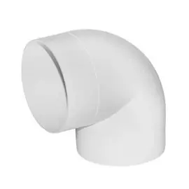 колено круглое 125мм пвх, 90град, 12,5ккп, эра