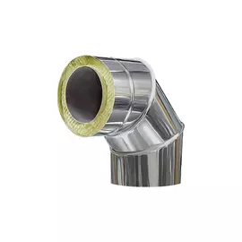 колено-сэндвич d115/200 90° нерж. b- 0,5мм/оцинкованный 38803