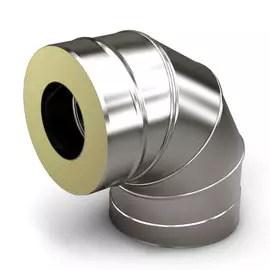 Колено-сэндвич d120/180 90° нерж/оц 12761