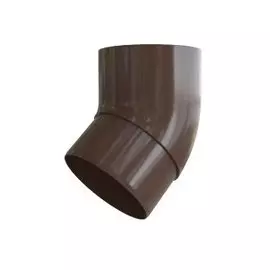 Колено трубы 45° коричневое ПВХ /А/