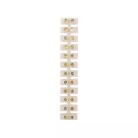 колодка клеммная 12пар, 1,0-4,0мм2, 3а, белая (1шт), пэ, кв-4, proconnect, 07-5004-9