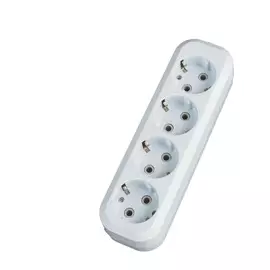 Колодка удлинителя без выключателя, 4гн c/з 16A, 3600W Duwi Eco