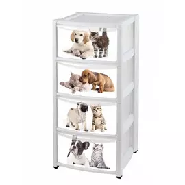 комод 4 секции кошки с собаками