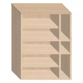 Комод BERLIN 4 /корпус/ гостиная, Ясень шимо светлый (0,718*0,446*1,06)