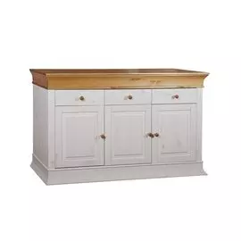 Комод Бостон НББ белый воск/антик