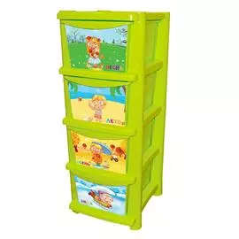 комод для детской комнаты обучайка времена года 335 мм салатовый