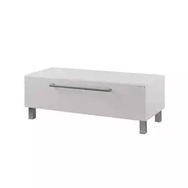 комод с ящиком акватон мадрид 120 белый глянец 1a168803ma010