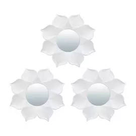 Комплект декоративных зеркал "Бордо" QWERTY 3шт d10cм белый 74042