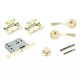 комплект для двери фабрика замков fz set 03-c 170 2h bk sg(матовое золото)