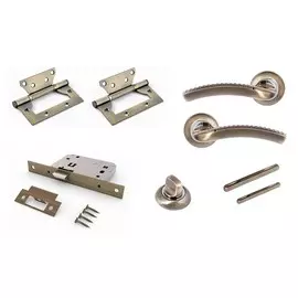комплект для двери фабрика замков fz set 04-c 170 2h bk ab(античная бронза)