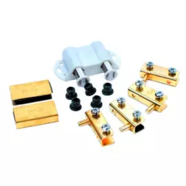 комплект для двух стеклянных дверей с лифтом, золото