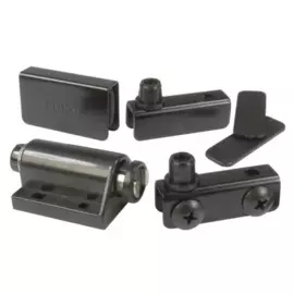 комплект для одной стеклянной двери с лифтом, черный