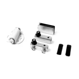 комплект для одной стеклянной двери с лифтом, хром