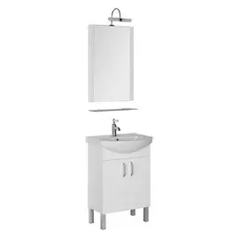 Комплект мебели 60см Aquanet Алькона, 2 двери, белый