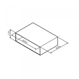 комплект мебели подвесной 60 см am.pm gem open space m90ohx0600wg
