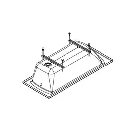 Комплект монтажный упрощенный к акриловой ванне Монако, Тенерифе 150,160,170см на 70см на 4 ножках