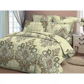 Комплект постельного белья 1,5сп Cleo 175*215*1 200*220*1 70*70*2 /хлопок 100%/ 20/350-B