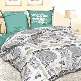 Комплект постельного белья 2,0сп Спал Спалыч Новости 1629-1