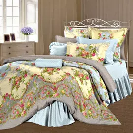 Комплект постельного белья 2-х сп. Романтика перкаль Антуанетта КБРп-21 н/у рис. 15116/15117 вид 1