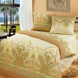 Комплект постельного белья Cleo бязь двуспальный 175*215*1 200*220*1 70*70*2 хлопок 100% 317-В