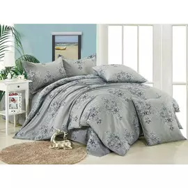 Комплект постельного белья евро Cleo бязь Люкс 31/021-BL /200*220*1 220*240*1 50*70*2 70*70*2/