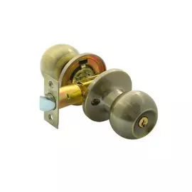 Комплект ручки+ замок под ключ Bussare,цвет античная бронза 940000001256