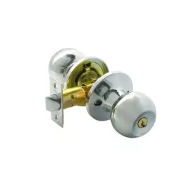 Комплект ручки+ замок под ключ Bussare,цвет хром 940000001253